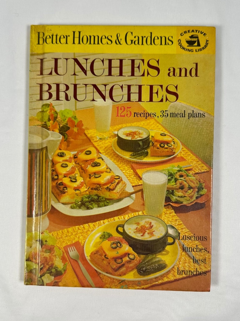 Better Homes & Gardens Lunches & Brunches Cookbook Hardcover Retro Vintage 1963